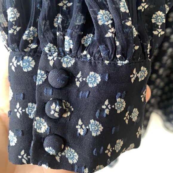 & Other Stories Floral Chiffon Mini Dress 4 - Picture 5 of 14